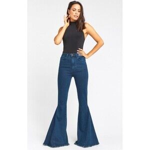 Mumu Blue For Show Me Your Mumu Berkeley Zip Up Bells Size 29